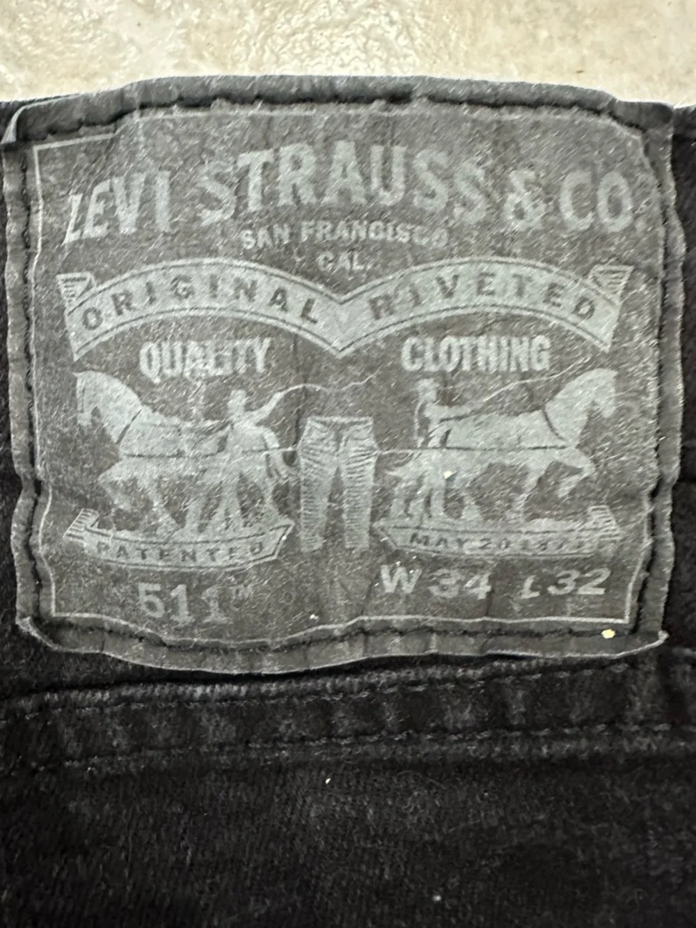Levi's Black 511 Straight-Leg Jeans